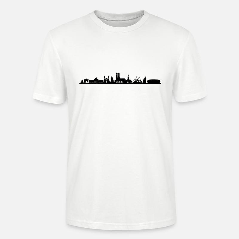 Skyline - München - Stanley/Stella Unisex Bio-T-Shirt CRAFTER - Weiß