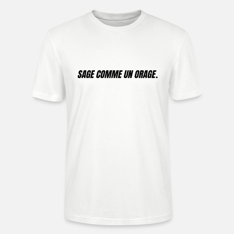 sage comme un orage - T-shirt bio CRAFTER Stanley Stella Unisexe - blanc