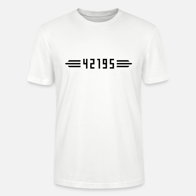 Marathon 42195 Meter - Stanley/Stella Unisex Bio-T-Shirt CRAFTER - Weiß