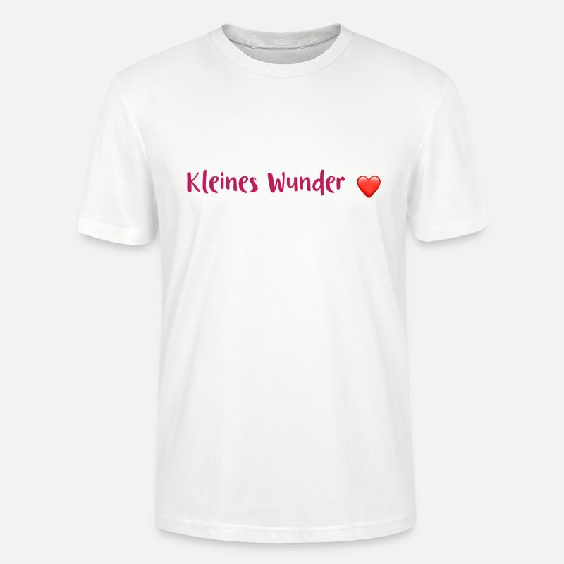 Babysprüche - kleines Wunder - Stanley/Stella Unisex Bio-T-Shirt CRAFTER - Weiß