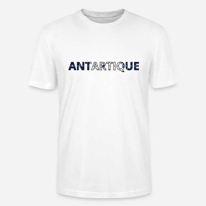 Drapeau Antarctique - T-shirt bio CRAFTER Stanley Stella Unisexe - blanc