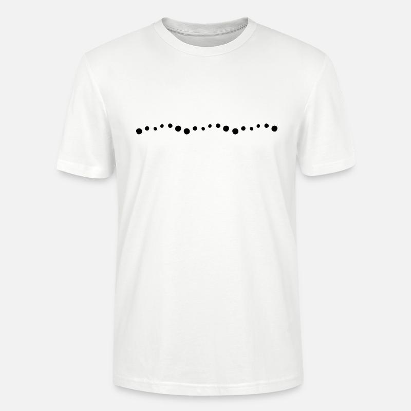 Ligne des points - T-shirt bio CRAFTER Stanley Stella Unisexe - blanc
