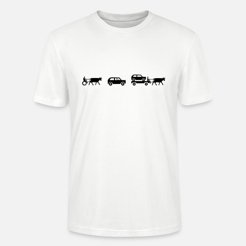 evolution of mobility - Stanley/Stella Unisex Bio-T-Shirt CRAFTER - Weiß