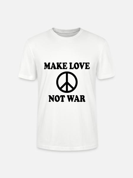 Make love not war - Stanley/Stella CRAFTER Unisex Organic T-Shirt - white