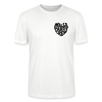 Malle Party Crew - Stanley/Stella Unisex Bio-T-Shirt CRAFTER - Weiß - Vorne - Alina (178cm) & Michal (187cm)