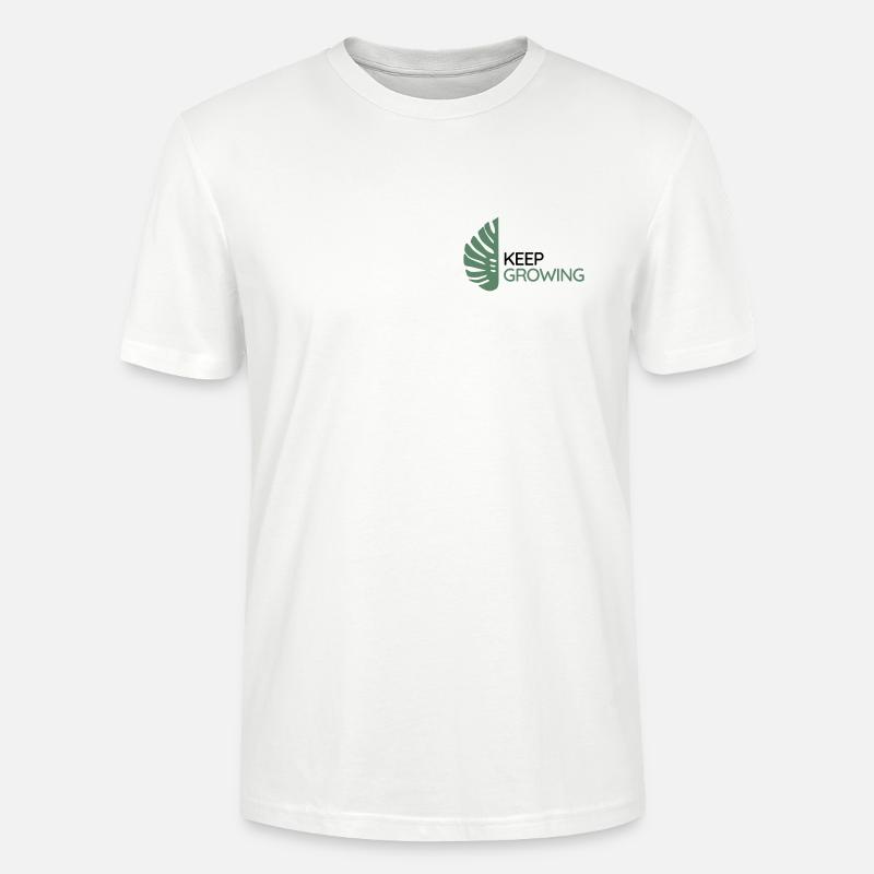 Monstera - Continue de grandir - T-shirt bio CRAFTER Stanley Stella Unisexe - blanc