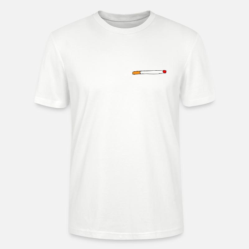 Zigarette - Stanley/Stella Unisex Bio-T-Shirt CRAFTER - Weiß