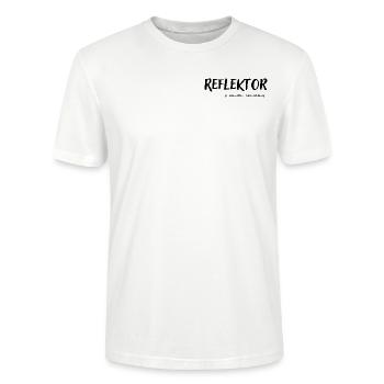 Réflecteur alimenté par Human Design - T-shirt bio CRAFTER Stanley Stella Unisexe - blanc - Devant - Alina (178cm) & Michal (187cm)