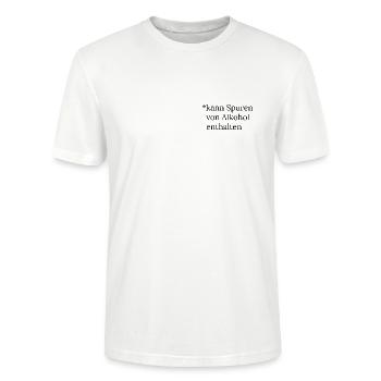 Kann Spuren von Alkohol enthalten - Stanley/Stella Unisex Bio-T-Shirt CRAFTER - Weiß - Vorne - Alina (178cm) & Michal (187cm)
