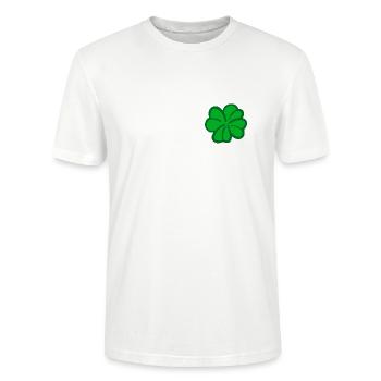 Trèfle vert bonheur - T-shirt bio CRAFTER Stanley Stella Unisexe - blanc - Devant - Alina (178cm) & Michal (187cm)