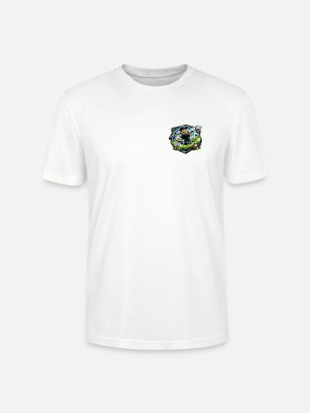 Golfer mit Happy Swing - Stanley/Stella Unisex Bio-T-Shirt CRAFTER - Weiß
