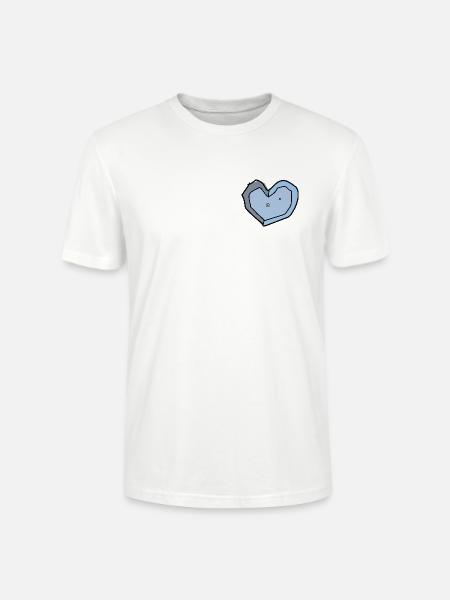 boulderliebe blau - Stanley/Stella Unisex Bio-T-Shirt CRAFTER - Weiß