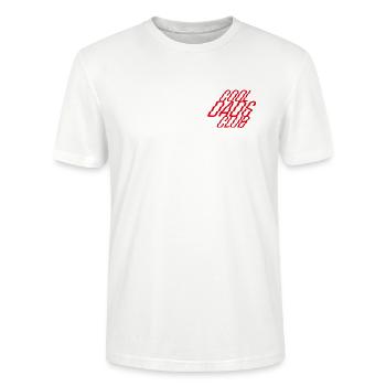 Cool Dads Club – Stylischer Vater-Look - Stanley/Stella Unisex Bio-T-Shirt CRAFTER - Weiß - Vorne - Alina (178cm) & Michal (187cm)