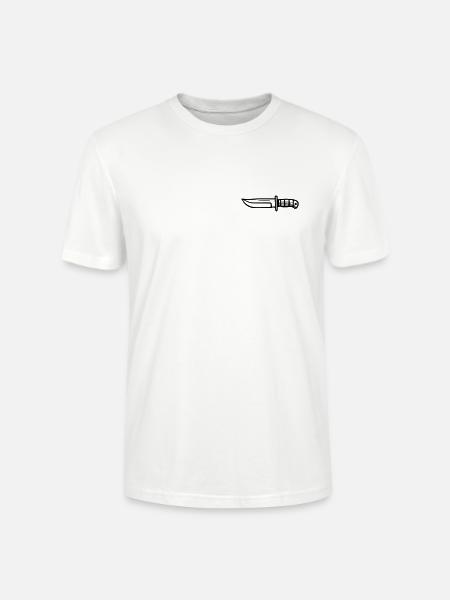 Überlebensmesser - Stanley/Stella Unisex Bio-T-Shirt CRAFTER - Weiß