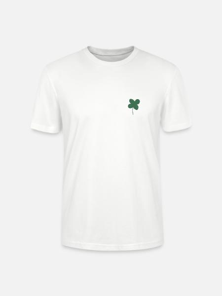 Lucky clover - Stanley/Stella CRAFTER Unisex Organic T-Shirt - white