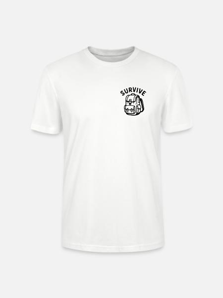 Survive - Rucksack - Stanley/Stella Unisex Bio-T-Shirt CRAFTER - Weiß