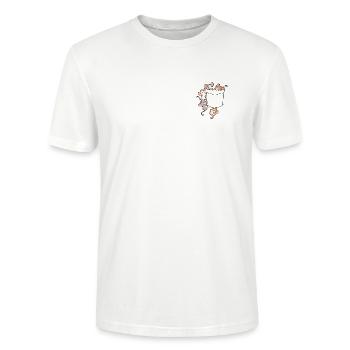 Verspielte Mäuse - Stanley/Stella Unisex Bio-T-Shirt CRAFTER - Weiß - Vorne - Alina (178cm) & Michal (187cm)