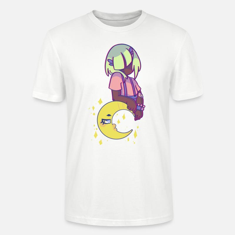 Pp und der Mond - Stanley/Stella Unisex Bio-T-Shirt CRAFTER - Weiß