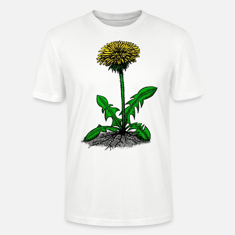 Löwenzahn Illustration - Stanley/Stella Unisex Bio-T-Shirt CRAFTER - Weiß