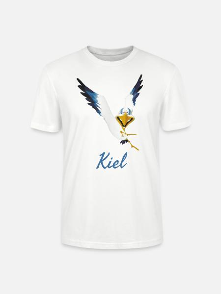Lachmöwe aus Kiel - Stanley/Stella Unisex Bio-T-Shirt CRAFTER - Weiß