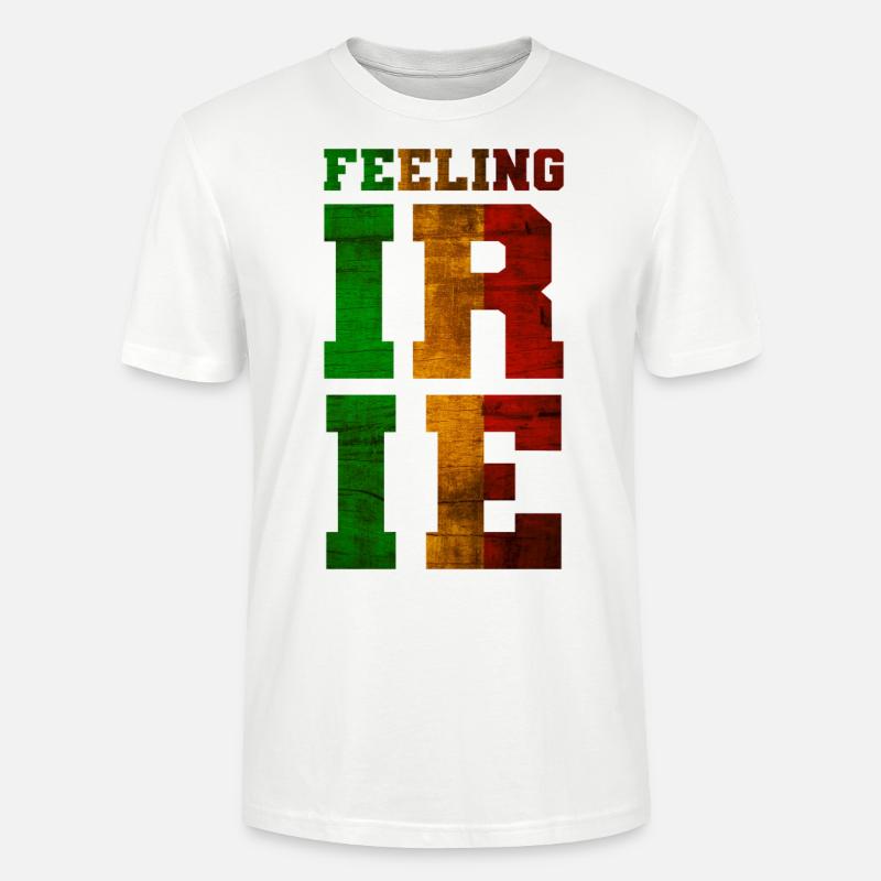 FEELING IRIE Rastafari Motto - Stanley/Stella Unisex Bio-T-Shirt CRAFTER - Weiß