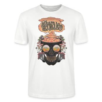 Magic Mushrooms - Stanley/Stella Unisex Bio-T-Shirt CRAFTER - Weiß - Vorne - Alina (178cm) & Michal (187cm)