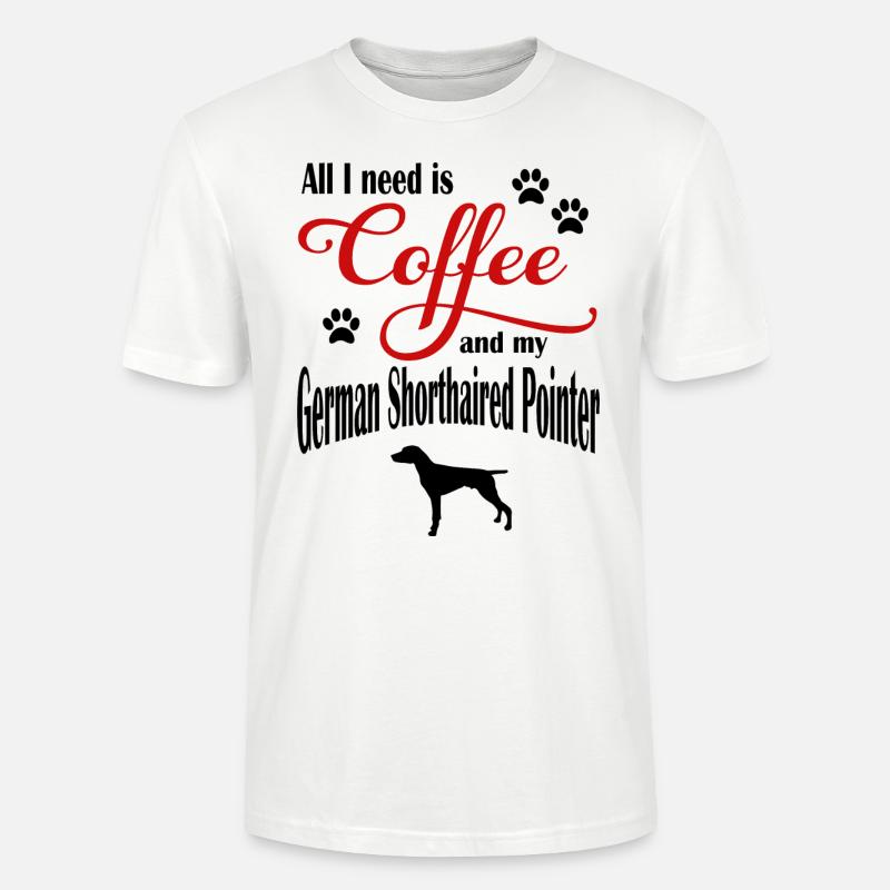 German Shorthaird Pointer - Stanley/Stella Unisex Bio-T-Shirt CRAFTER - Weiß