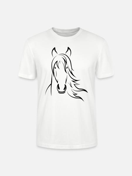 Horsehead - Stanley/Stella CRAFTER Unisex Organic T-Shirt - white