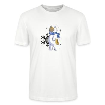 Frierkatze - Stanley/Stella Unisex Bio-T-Shirt CRAFTER - Weiß - Vorne - Alina (178cm) & Michal (187cm)