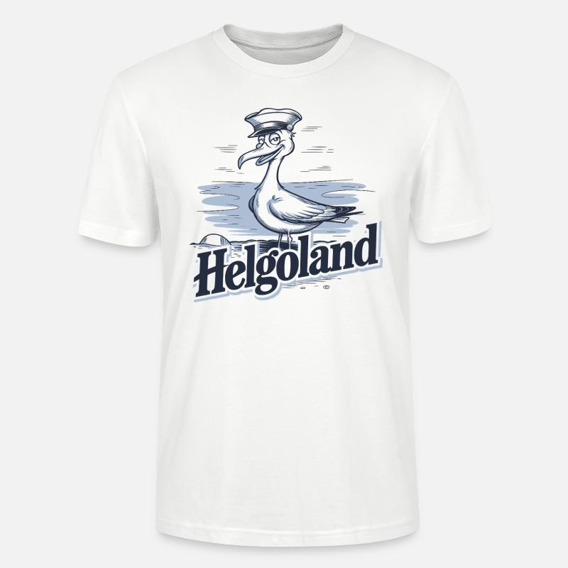 Helgoland Möwe - Stanley/Stella Unisex Bio-T-Shirt CRAFTER - Weiß