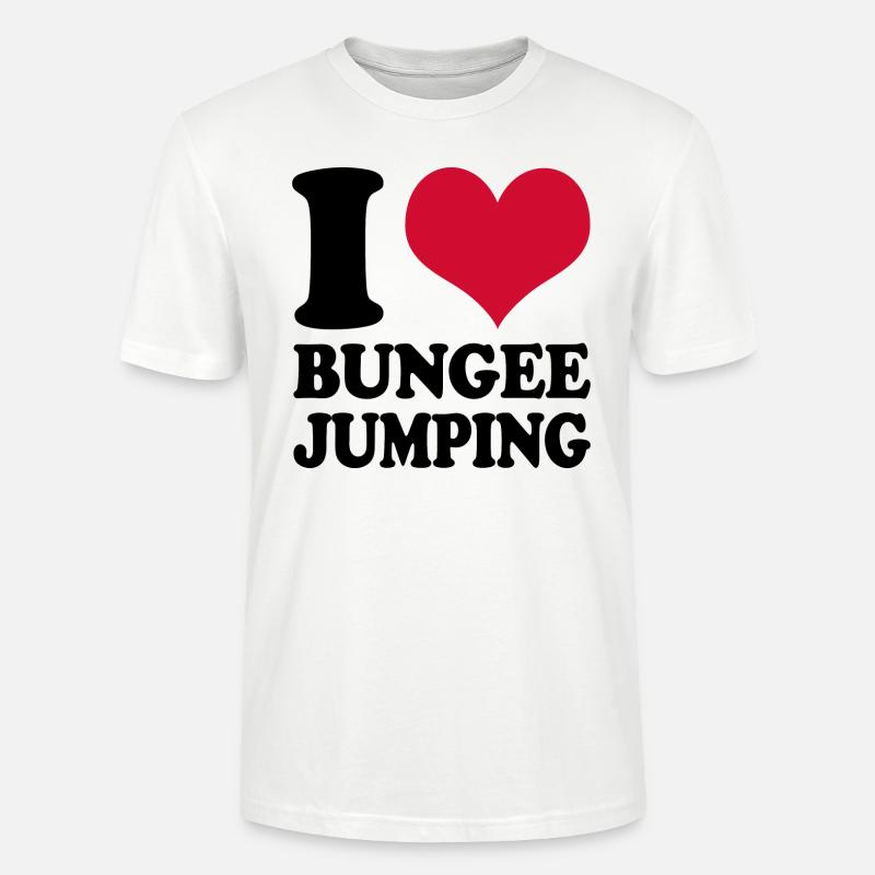 Bunjeespringen Bunjeespringer J’aime Bungee - T-shirt bio CRAFTER Stanley Stella Unisexe - blanc