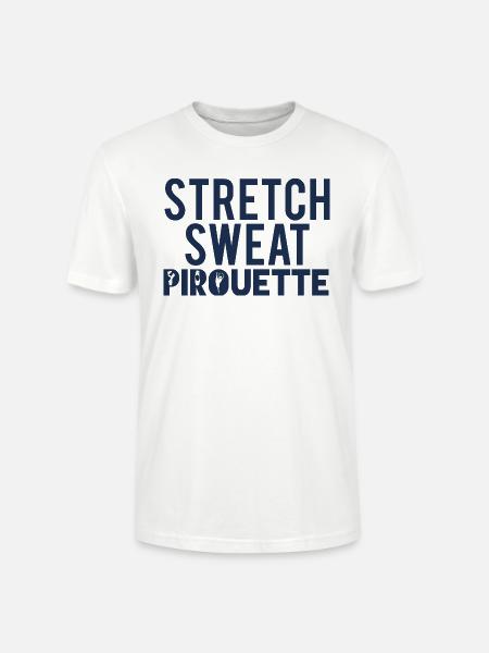 Ballet Gift Stretch - Sweat - Pirouette - Stanley/Stella CRAFTER Unisex Organic T-Shirt - white