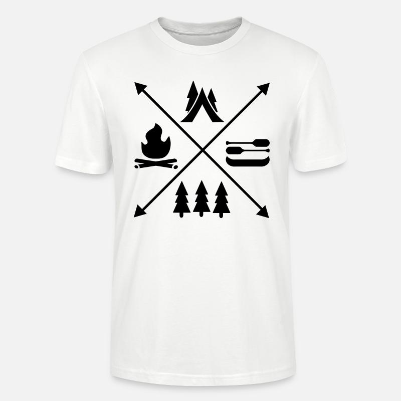 Camping - Stanley/Stella Unisex Bio-T-Shirt CRAFTER - Weiß