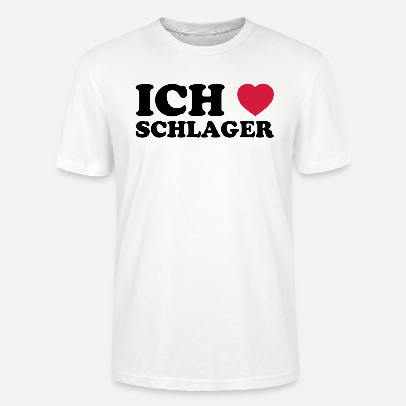 ICH LIEBE SCHLAGER - Stanley/Stella Unisex Bio-T-Shirt CRAFTER - Weiß