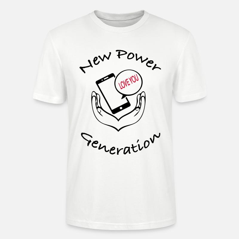 New Power Generation Love Message Design - Stanley/Stella Unisex Bio-T-Shirt CRAFTER - Weiß