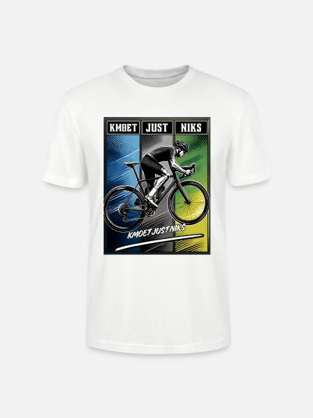 Drei-Panel-Radfahrer Just Nothing - Stanley/Stella Unisex Bio-T-Shirt CRAFTER - Weiß
