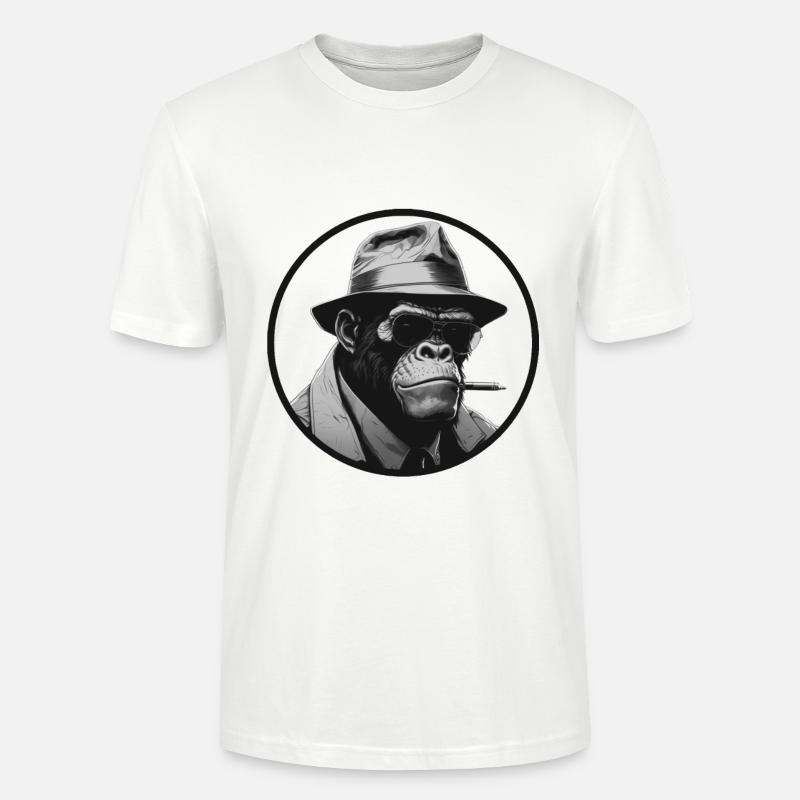 Mafia Gorilla Affe - Stanley/Stella Unisex Bio-T-Shirt CRAFTER - Weiß