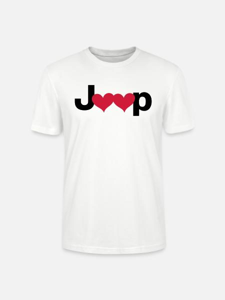 Jeep Love - Autonaut.com - Stanley/Stella CRAFTER Unisex Organic T-Shirt - white
