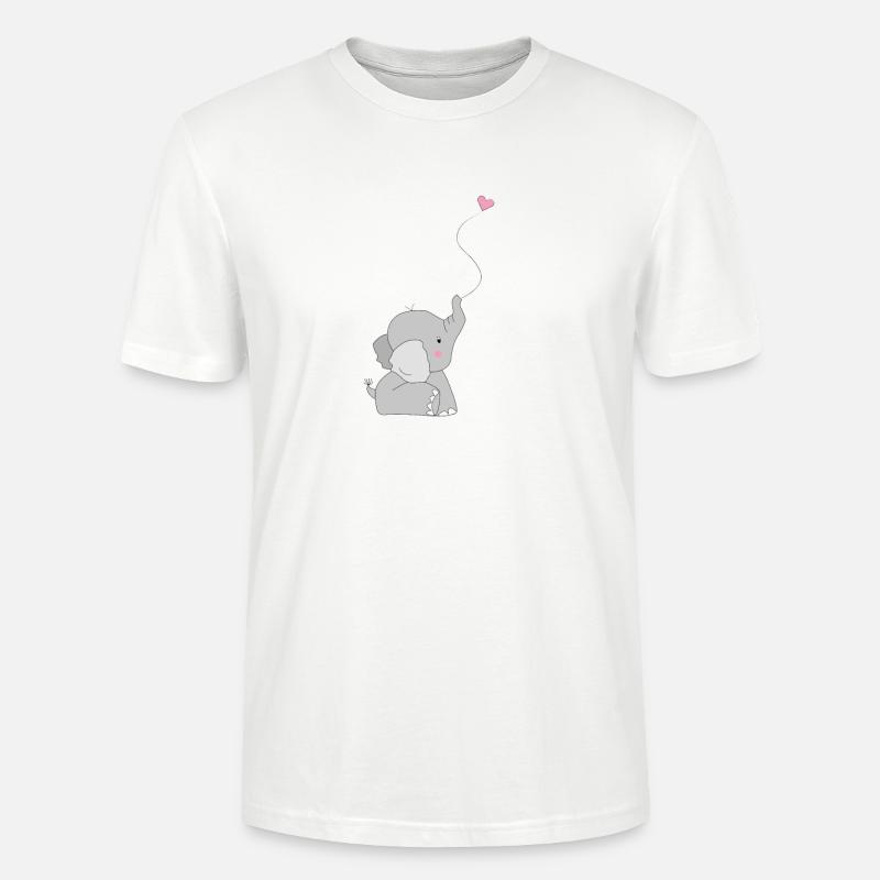 Eddi Elefant - Geschenk - Geschenkidee - Stanley/Stella Unisex Bio-T-Shirt CRAFTER - Weiß