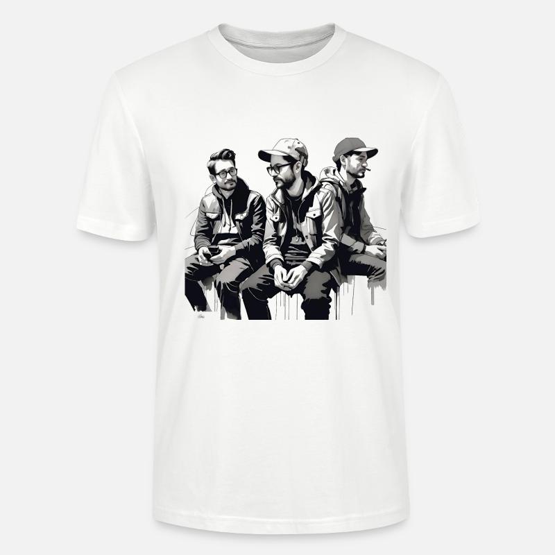 3 Tintenfreunde - Stanley/Stella Unisex Bio-T-Shirt CRAFTER - Weiß