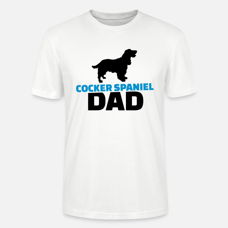Cocker Spaniel Dad - Stanley/Stella CRAFTER Unisex Organic T-Shirt - white