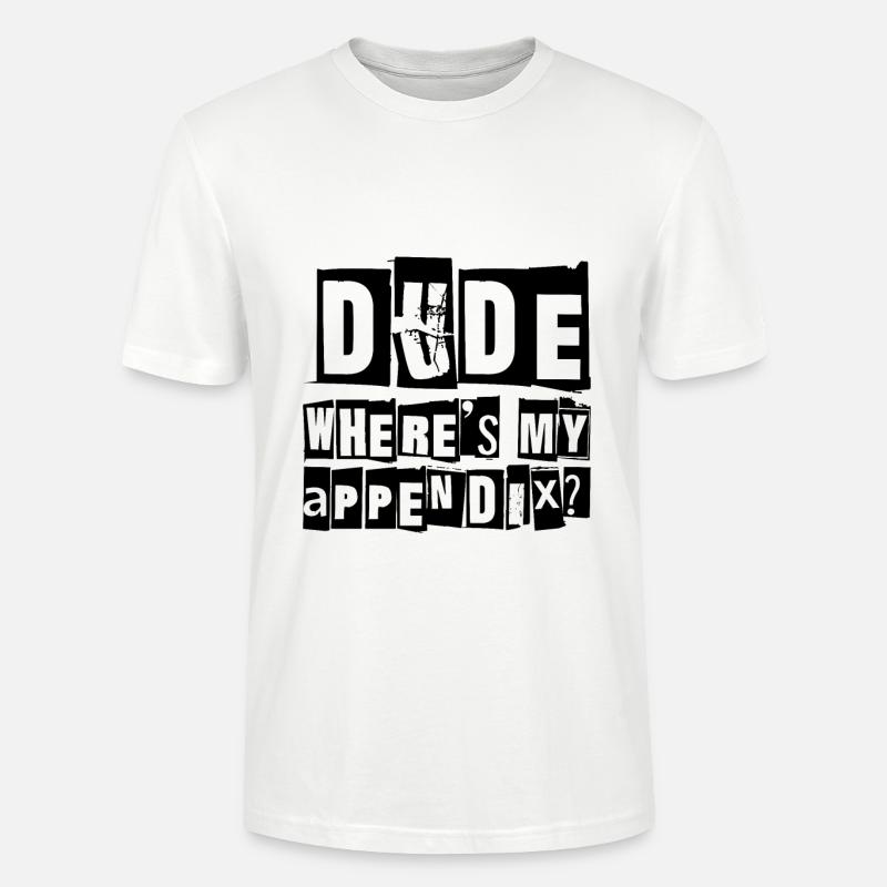 Mec où est mon annexe - T-shirt bio CRAFTER Stanley Stella Unisexe - blanc