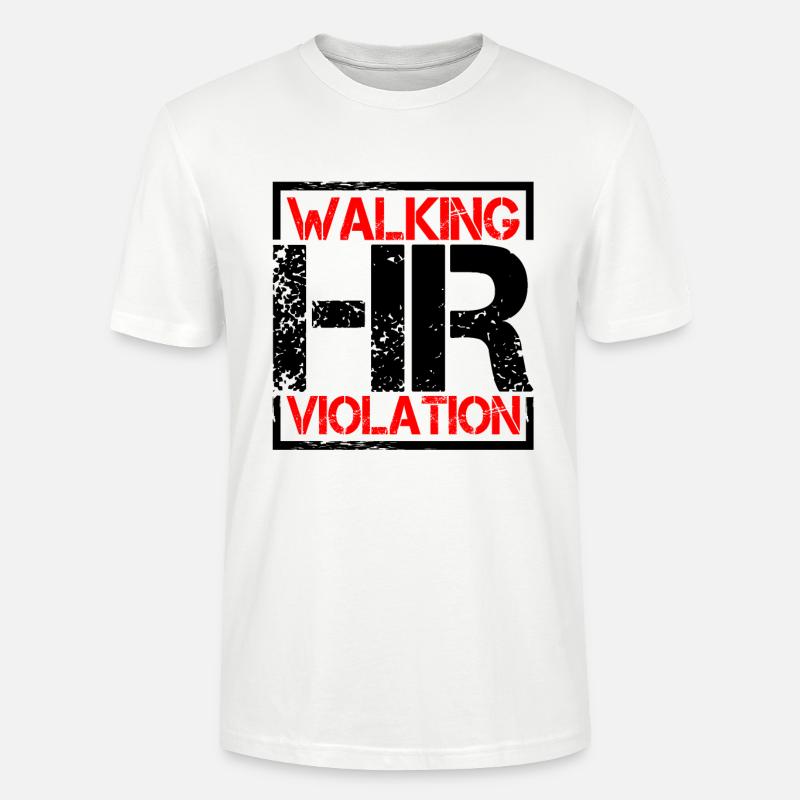 Walking Hr Violation 6 - Stanley/Stella Unisex Bio-T-Shirt CRAFTER - Weiß
