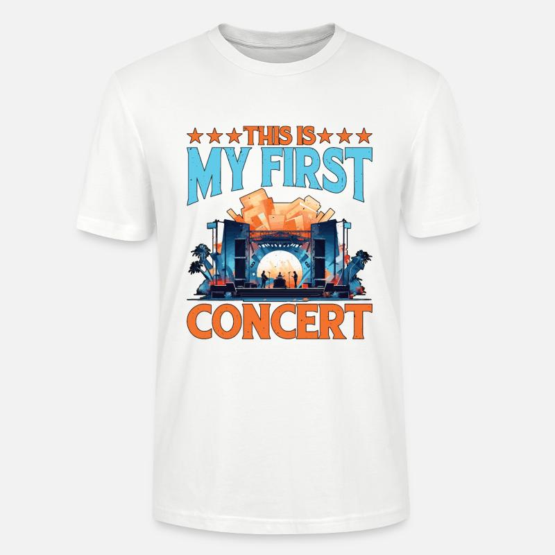 C’est mon premier concert 72 - T-shirt bio CRAFTER Stanley Stella Unisexe - blanc