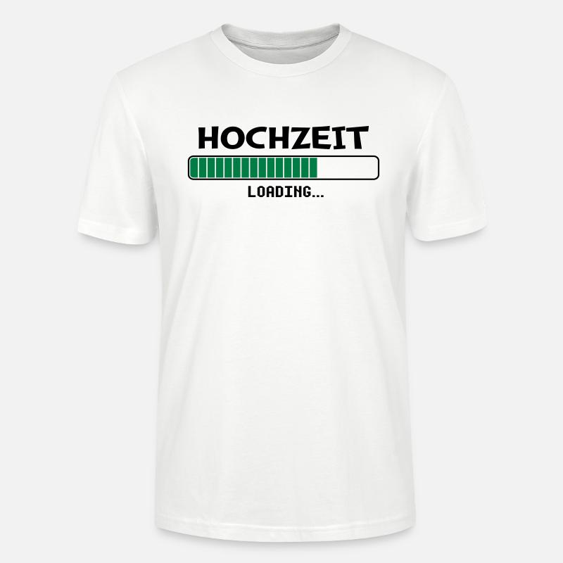 Hochzeit Loading - Stanley/Stella Unisex Bio-T-Shirt CRAFTER - Weiß