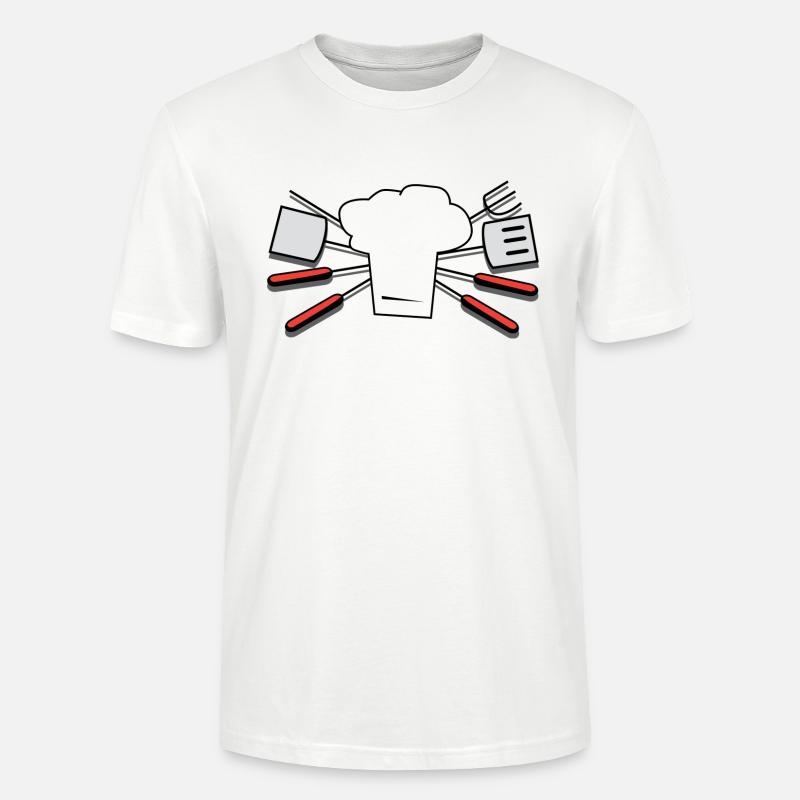 besteck geschirr flatware silverware cutlery84 - Stanley/Stella Unisex Bio-T-Shirt CRAFTER - Weiß
