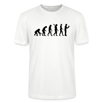 Lesen - Stanley/Stella Unisex Bio-T-Shirt CRAFTER - Weiß - Vorne - Alina (178cm) & Michal (187cm)