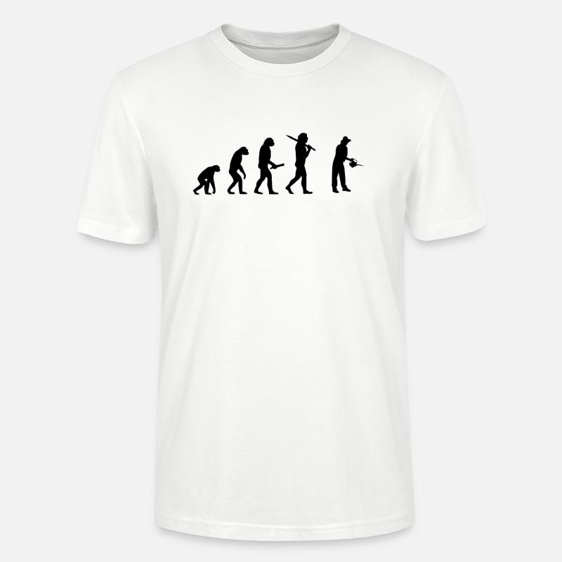 gaertner evolution progress development - Stanley/Stella CRAFTER Unisex Organic T-Shirt - white