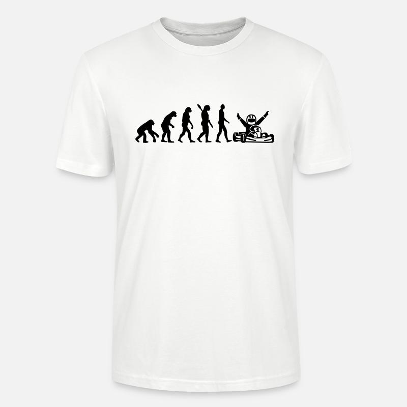 Evolution Kart - T-shirt bio CRAFTER Stanley Stella Unisexe - blanc