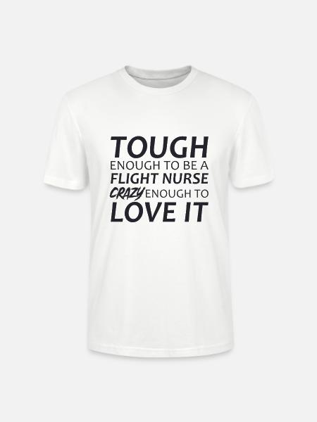 Flight Nurse Crazy Luftrettung - Stanley/Stella Unisex Bio-T-Shirt CRAFTER - Weiß